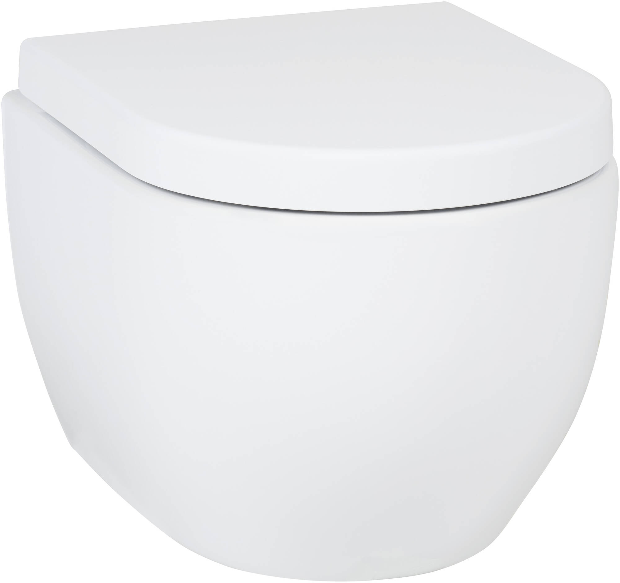 Saqu Tweedekans Home compact en randloos hangtoilet met tornado flush en quickrelease toiletbril glans wit 04507